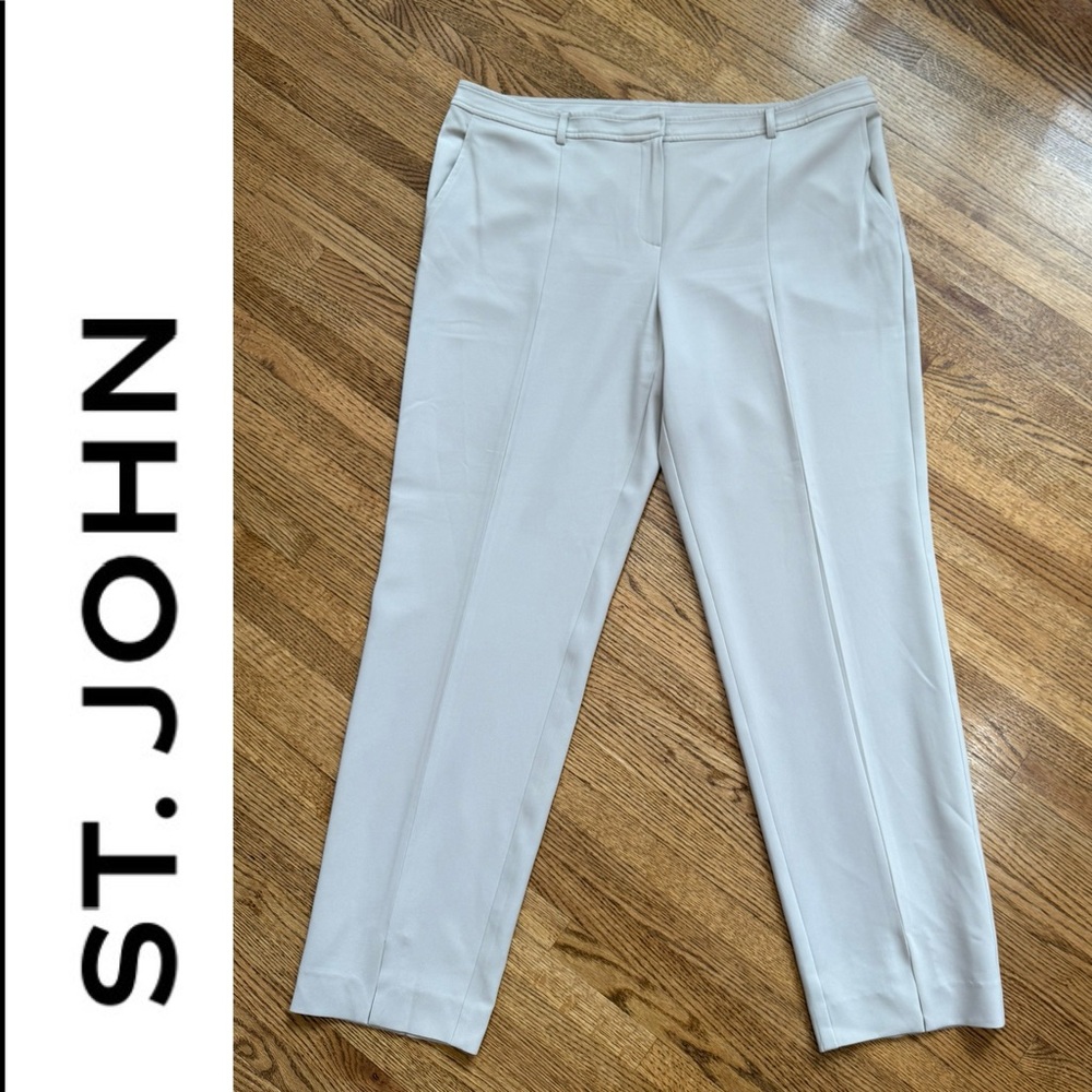 ST. JOHN Straight Leg Trouser Slacks Pants